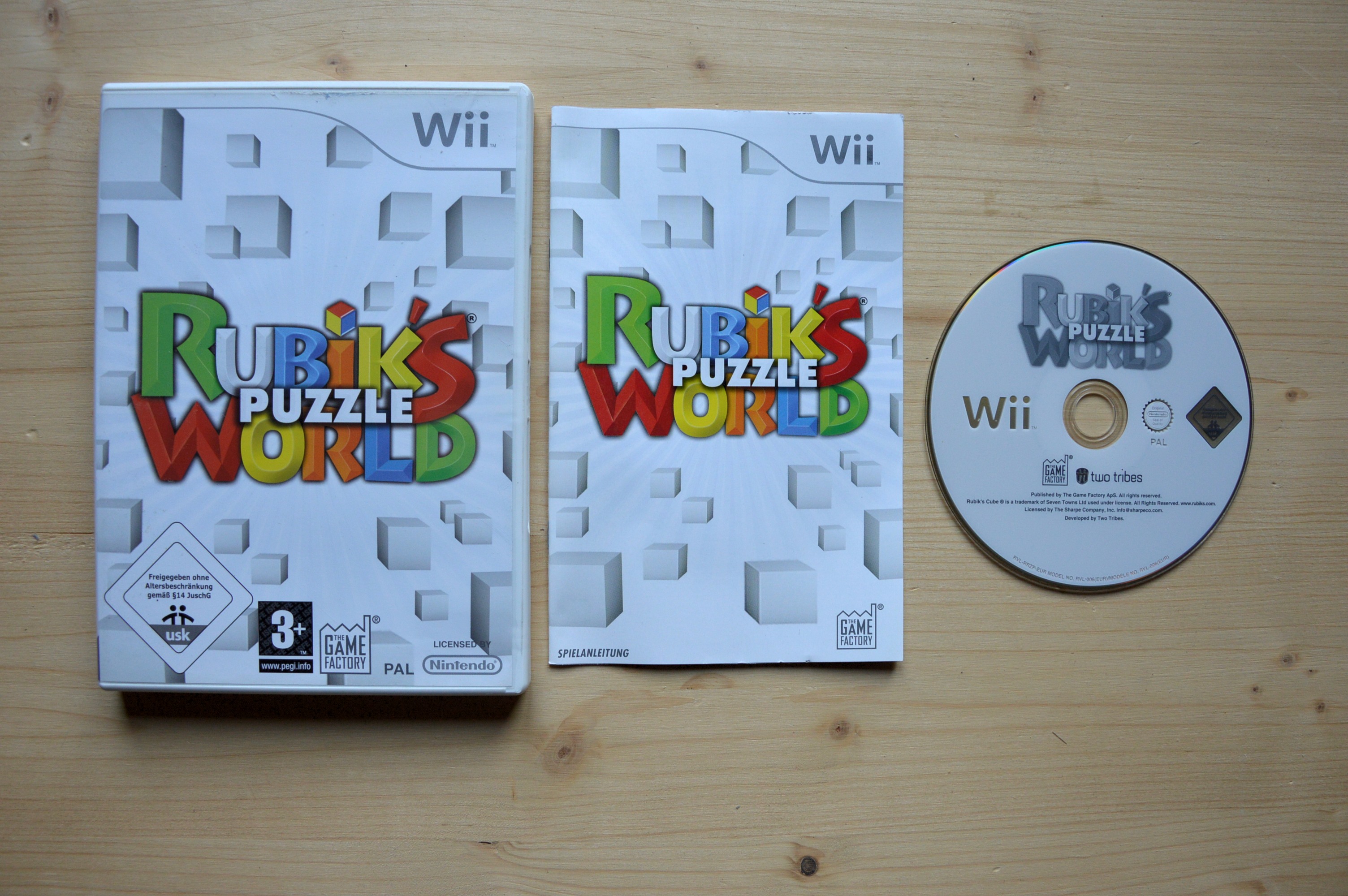 Wii - Rubik's Puzzle World - (OVP, mit Anleitung) - Bild 1 von 1